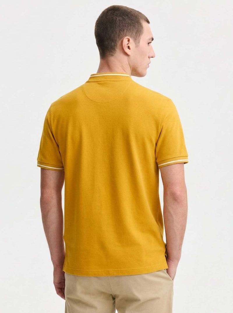 Men’s Premium Mandarin Collar Polo T-Shirt