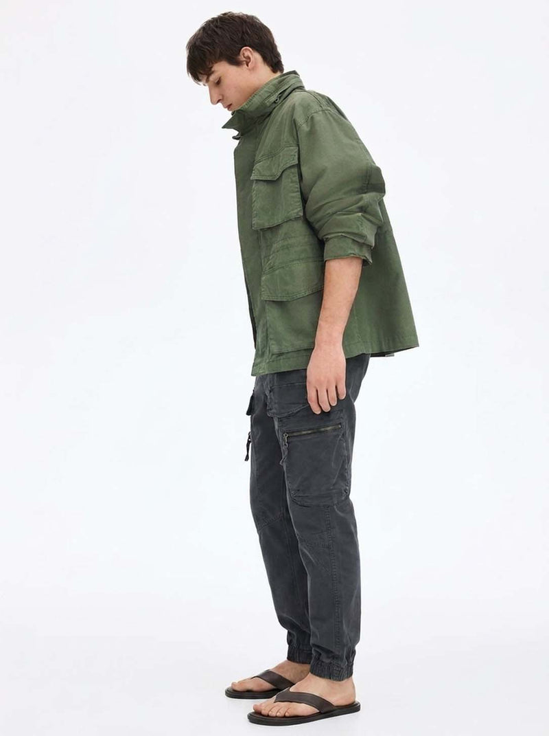 Men's Premium Slim Fit Multi-Pocket Cargo