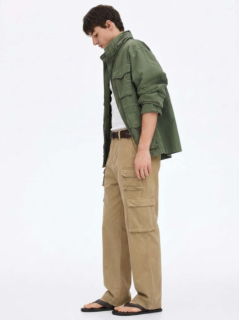 Men's Premium Regular Fit Multi-Pocket Design Cargo Pants