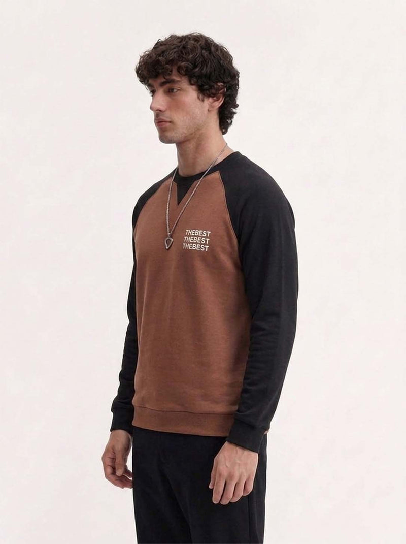 Men's Premium Color block Full Sleeve Round Neck T-shirt