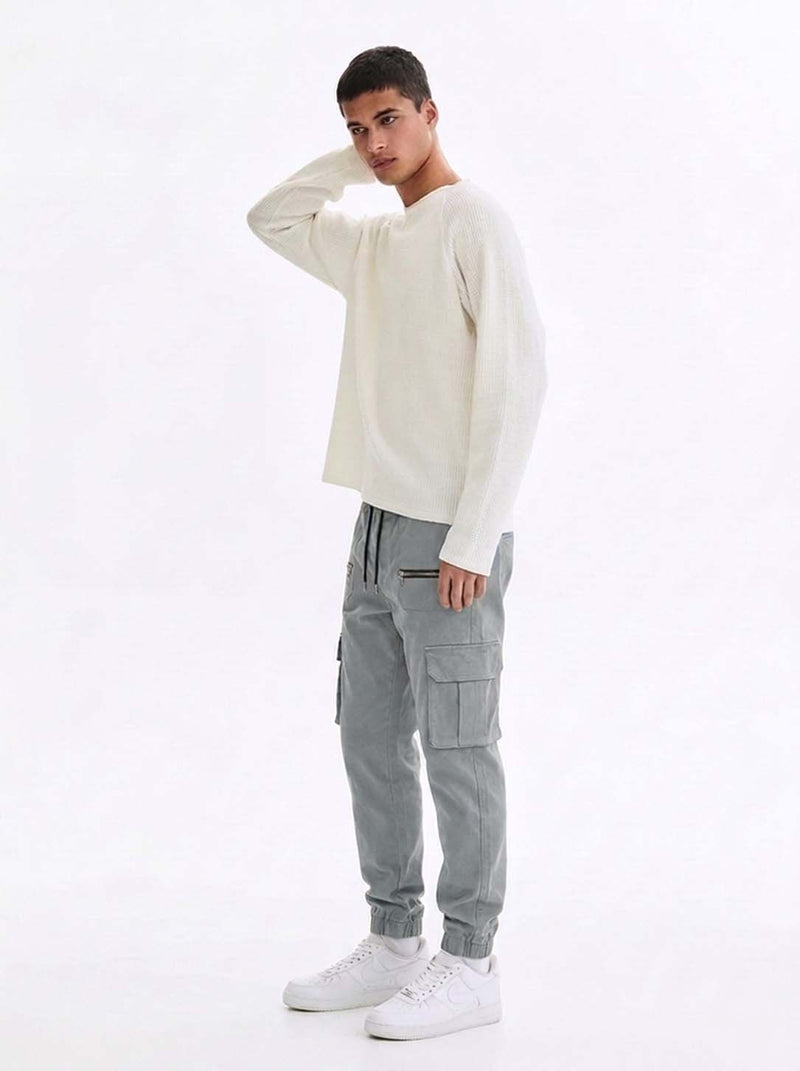 Men's Premium relaxed Fit Zippered Cargo Joggers