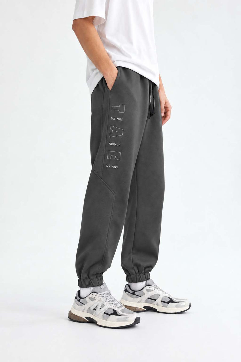 Men's Premium Regular Fit Paneled Fleece Joggers Track pant