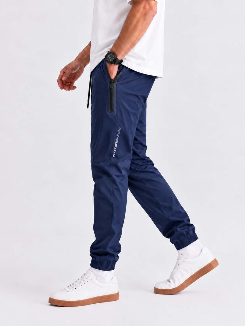 Men's Premium Utility Zipper-Pocket Cuffed Track Pant