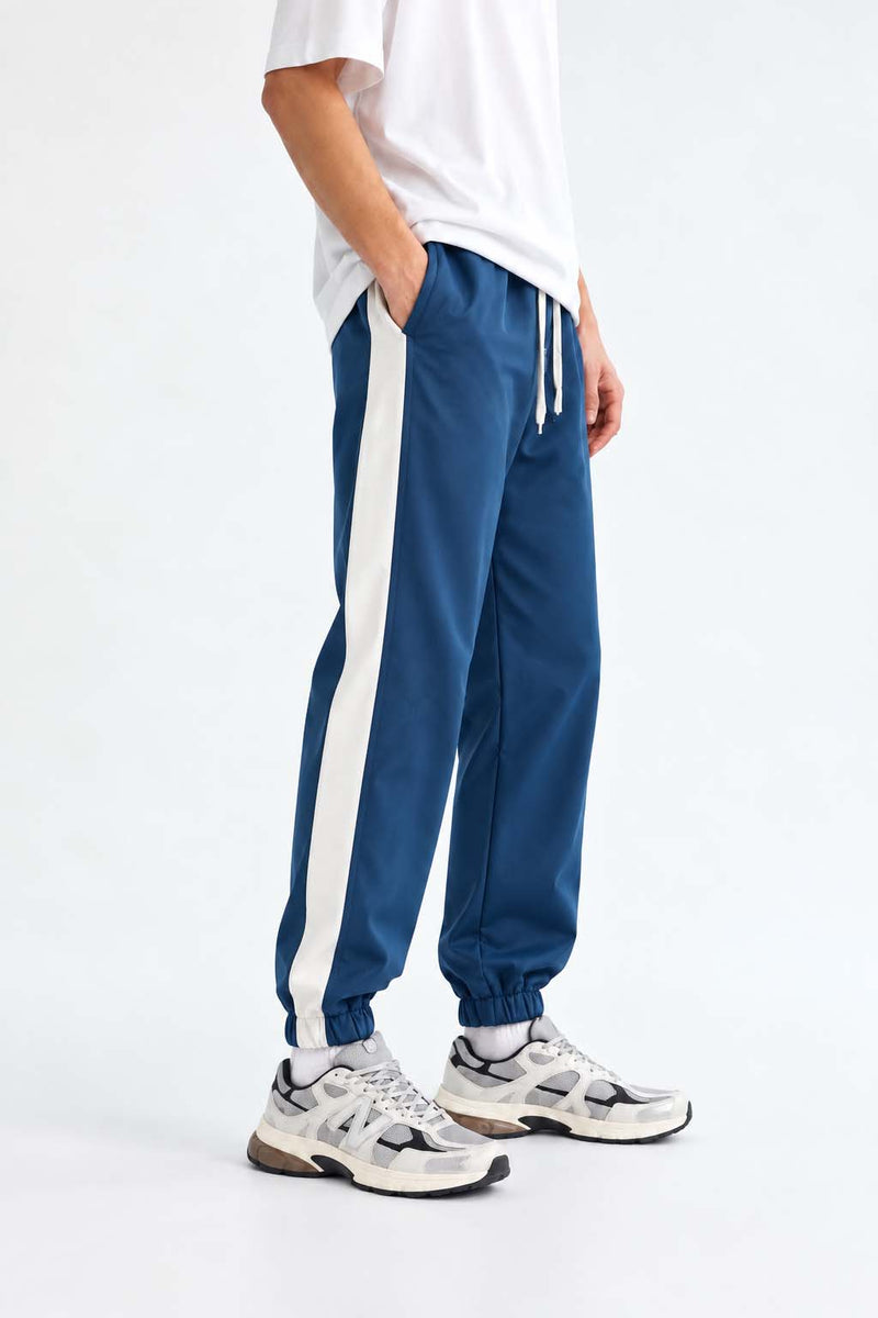 Men's Premium Regular Fit Side-Striped Track pant