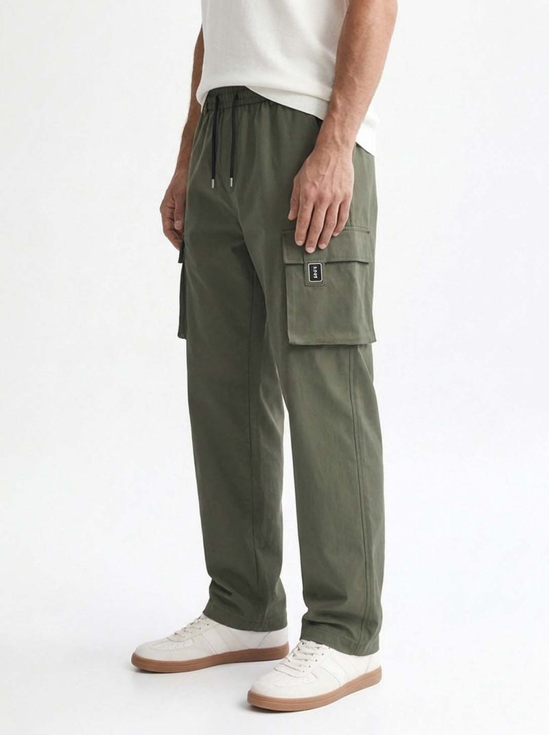 Men's Premium Straight-Fit Regular Cargo Pants