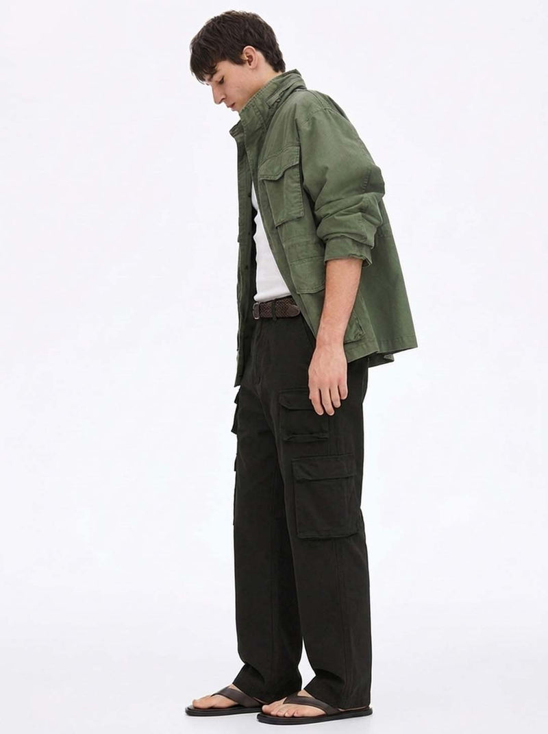 Men's Premium Regular Fit Multi-Pocket Design Cargo Pants