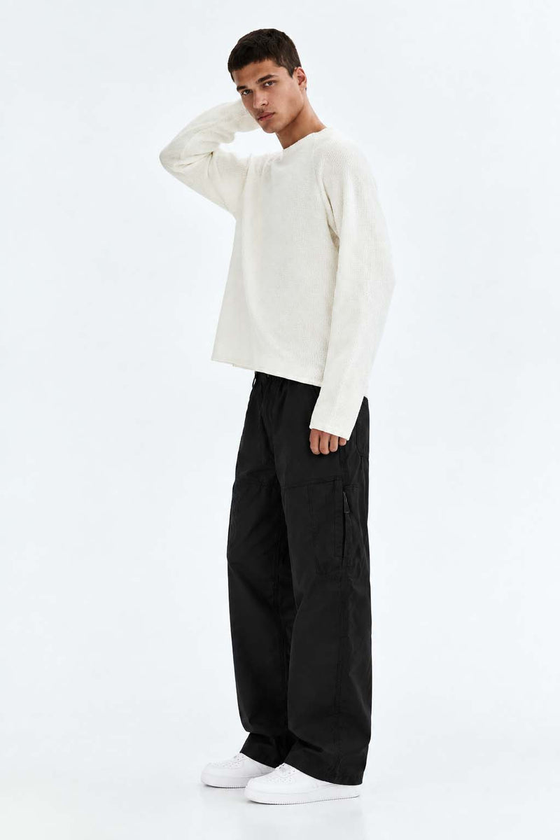 Men's Premium Straight Leg Elastic Waist Cargo