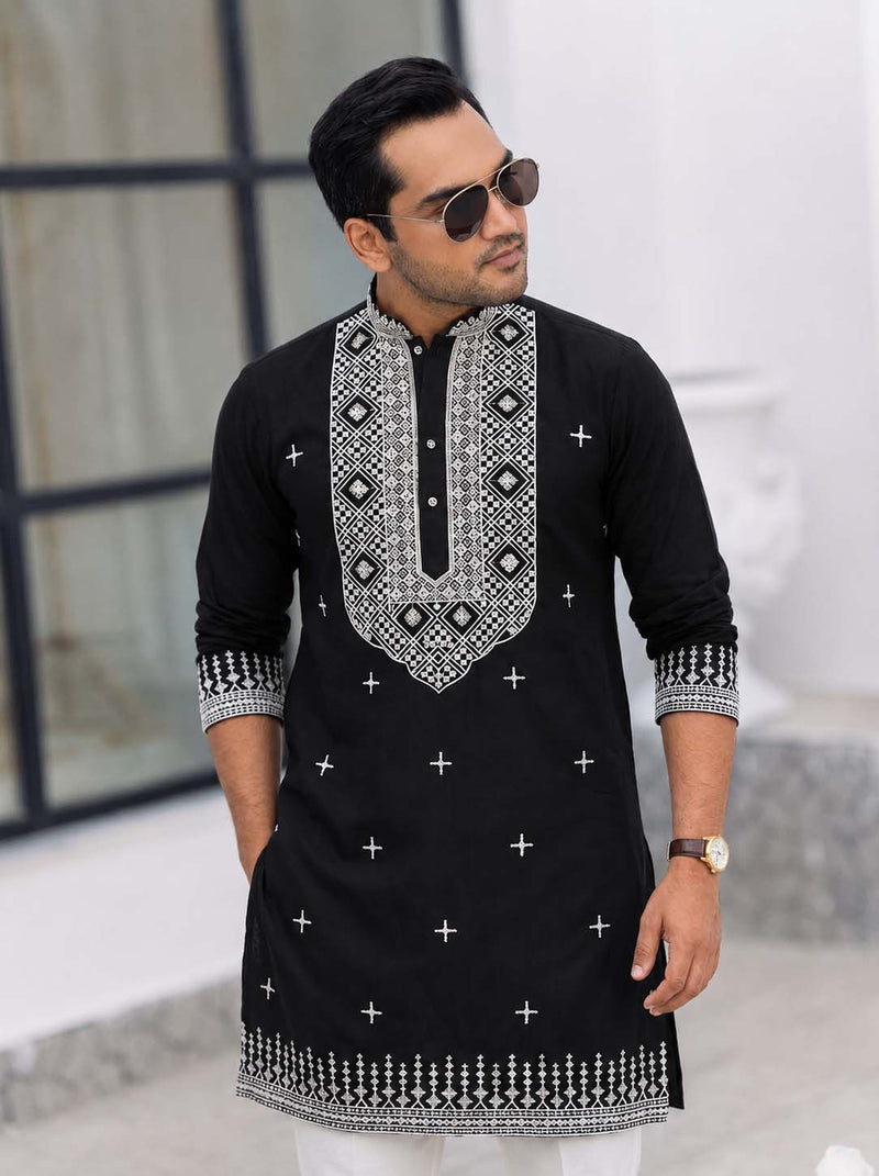Men's Premium Embroidered Kurta – Stylish Ethnic Wear