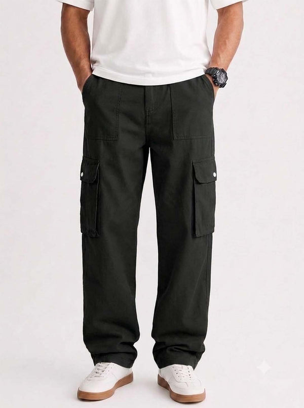 Men’s Premium Relaxed Fit Multi-Pocket Utility Cargo Pants