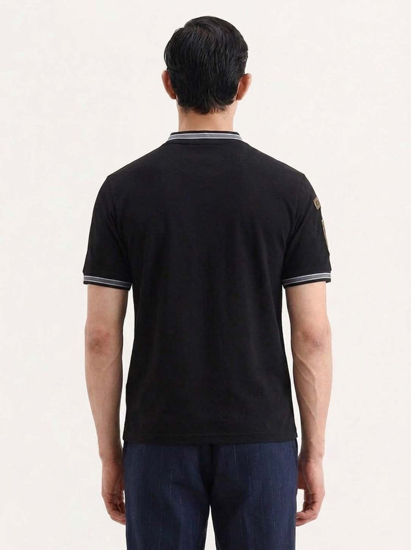 Men’s Premium Half-Zip Mandarin Collar Polo T-Shirt