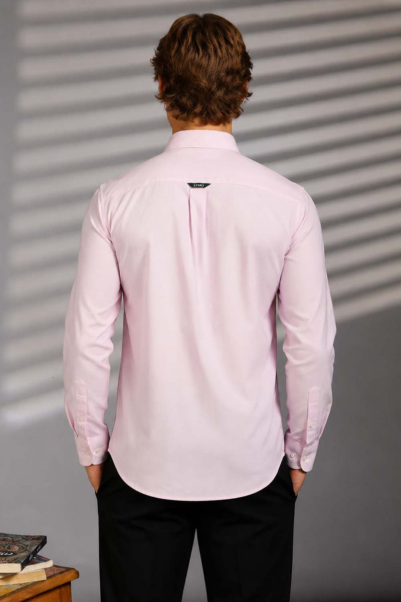Men’s Premium Cotton Solid Casual Button-Down Shirt