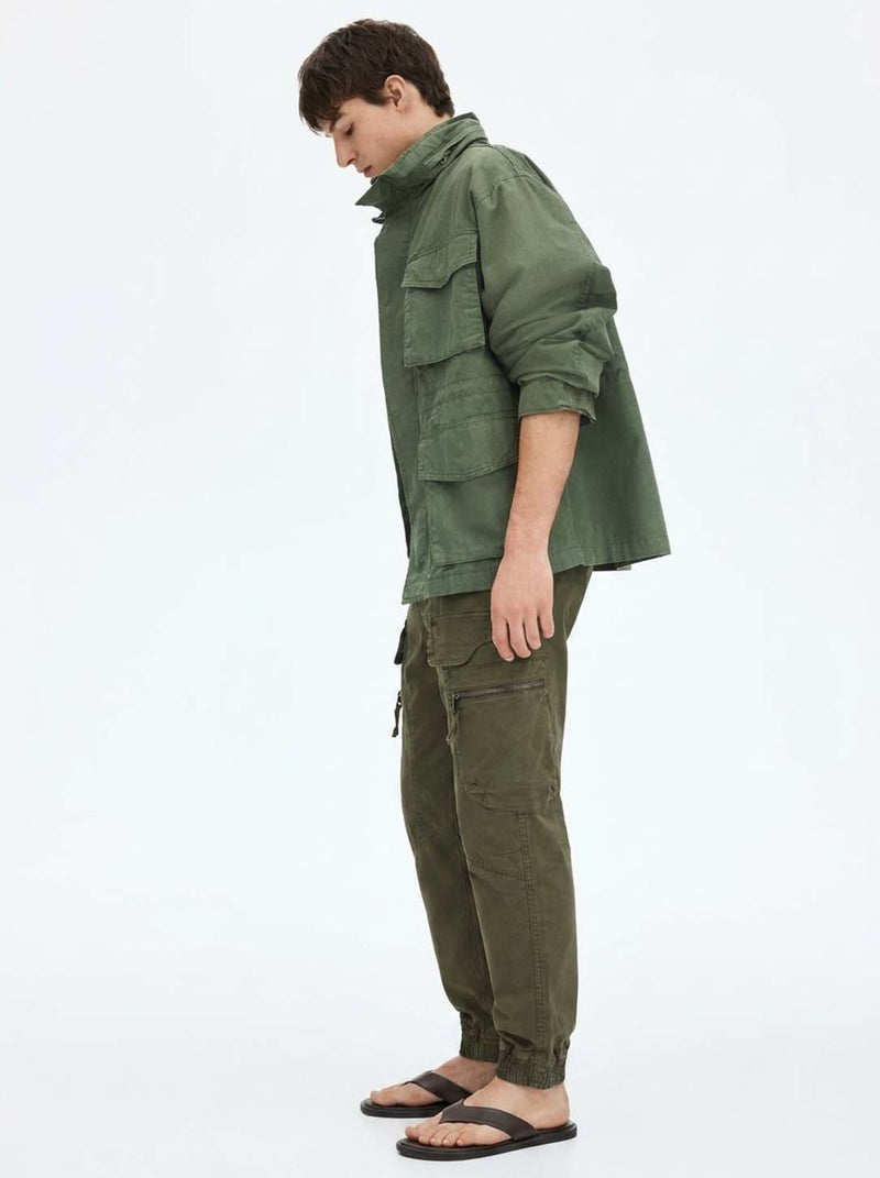 Men's Premium Slim Fit Multi-Pocket Cargo
