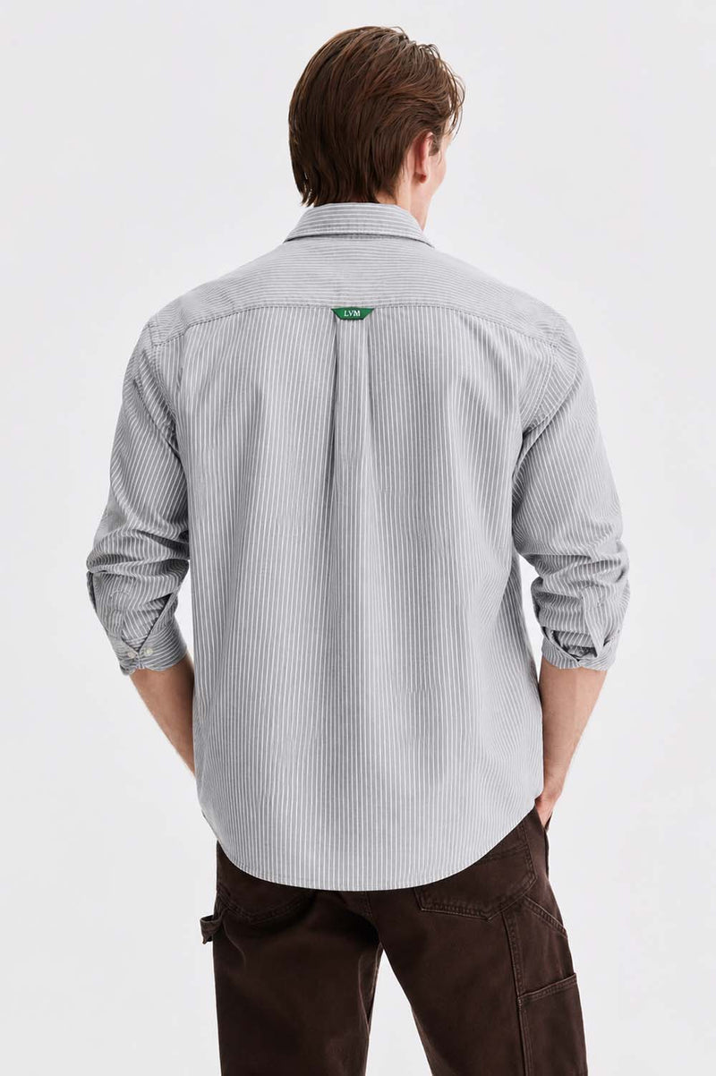 Men’s Premium Cotton Linen Striped Casual Shirt