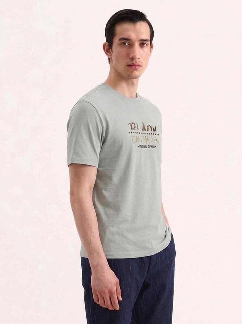 Men's Premium  Graphic Printed Round Neck T-Shirt