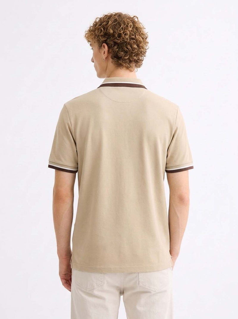 Men’s Premium Contrast Tipped Polo T-Shirt