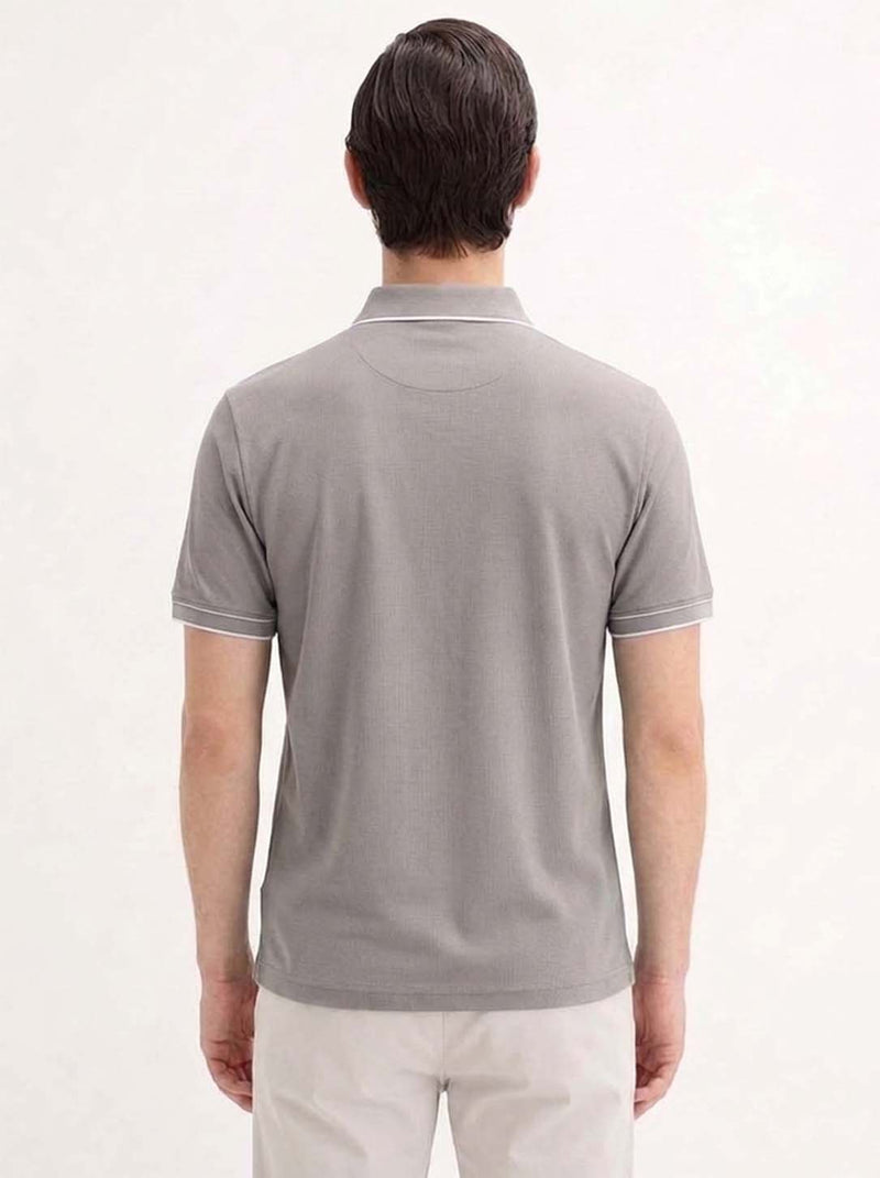 Men’s Premium Regular Fit Zippered Polo T-Shirt