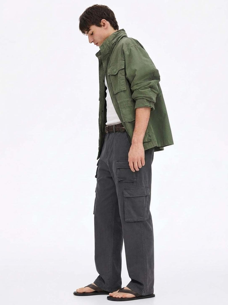 Men's Premium Regular Fit Multi-Pocket Design Cargo Pants
