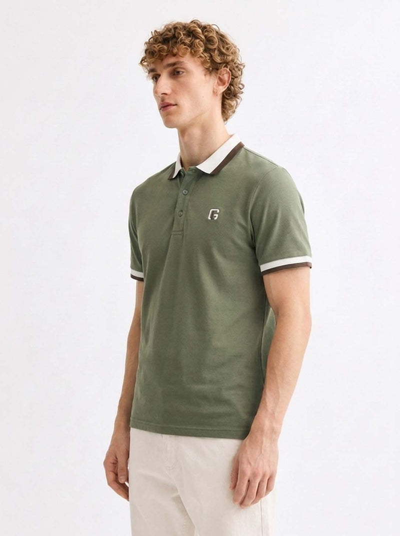 Men’s Premium Contrast Tipped Polo T-Shirt