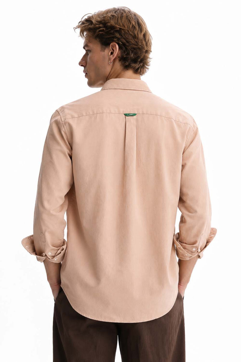 Men’s Premium Cotton Solid Casual Button-Down Shirt