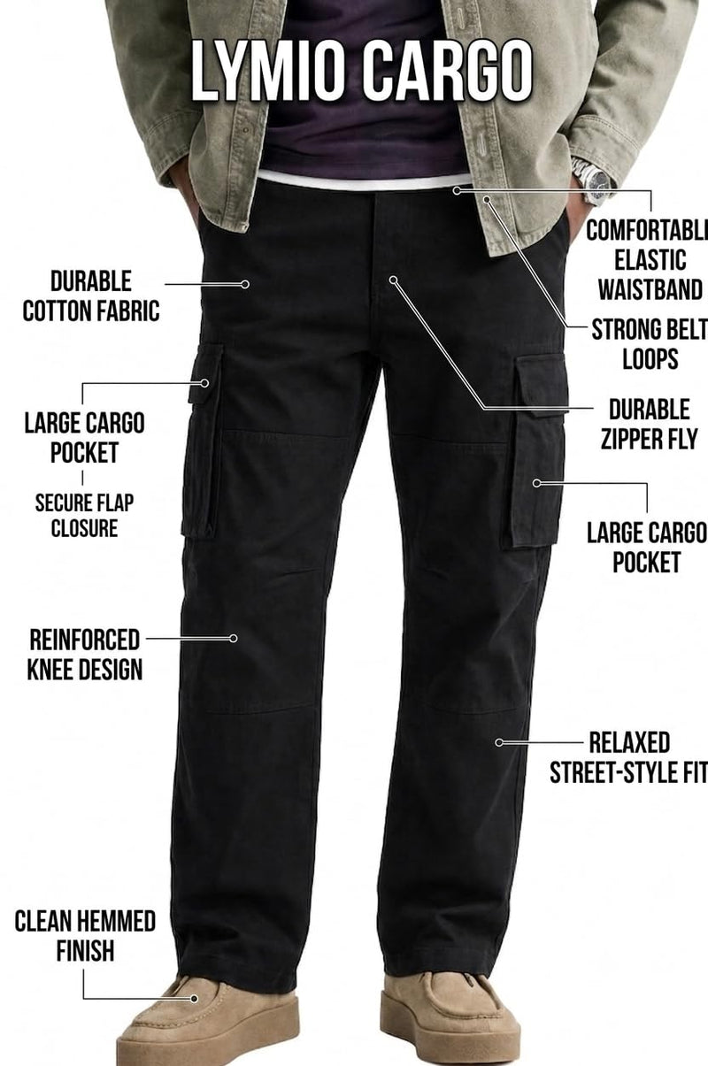 Men's Premium Modern Urban Streetwear Cargo Joggers