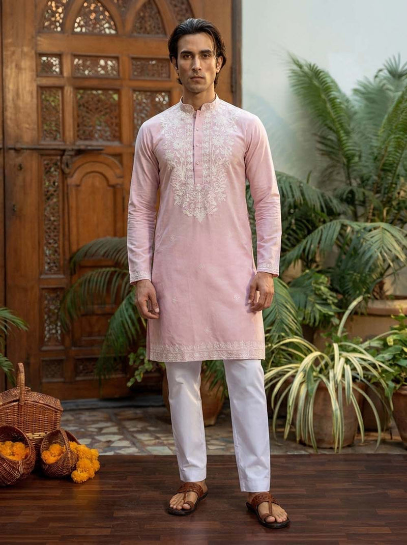 Men's Premium Embroidered Elegant Traditional Wear Kurta