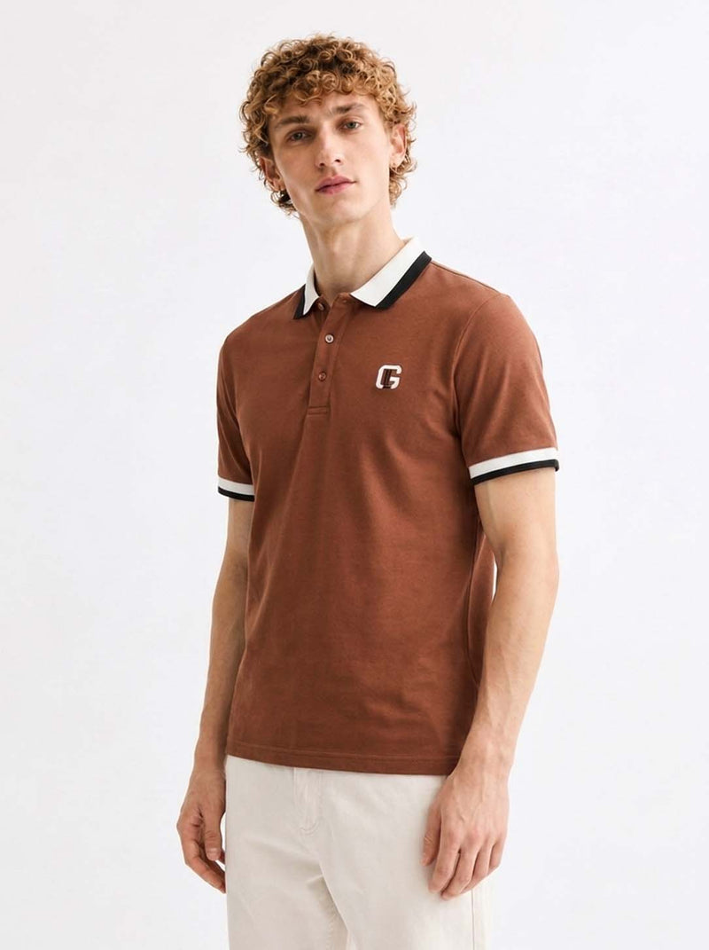 Men’s Premium Contrast Tipped Polo T-Shirt