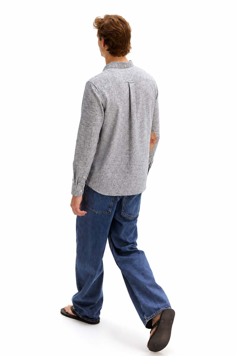 Men's Premium Cotton Linen Solid Casual Shirt