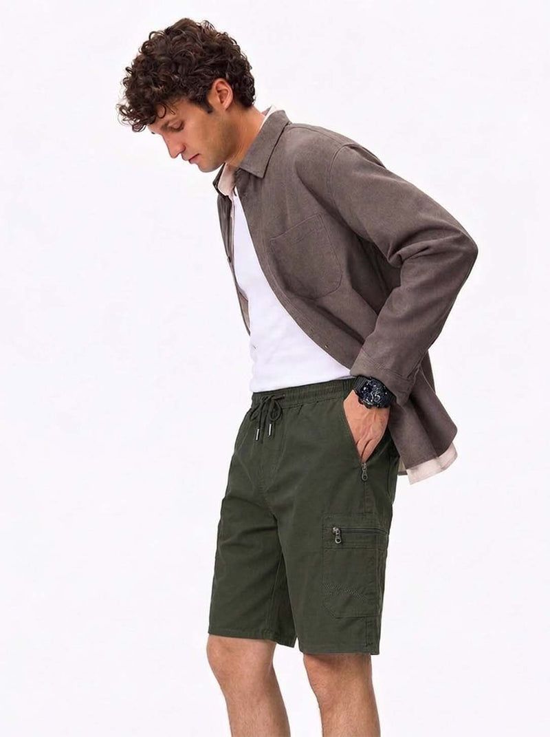 Men's Premium Casual with Zipper Pockets Shorts