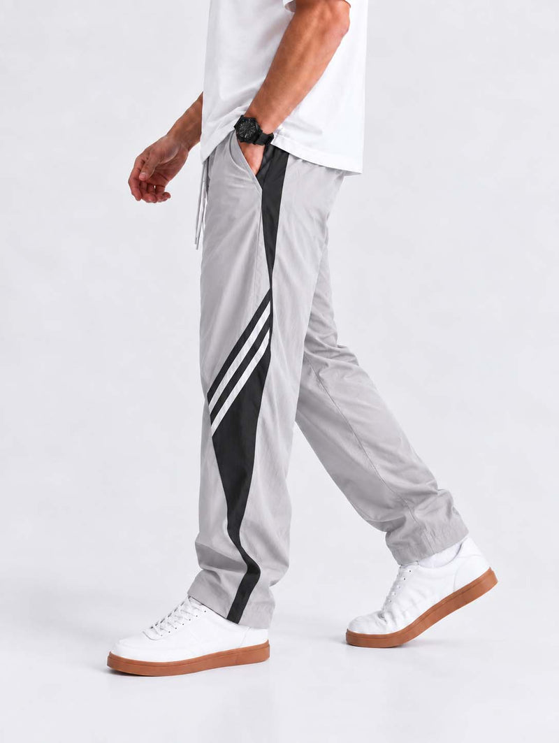Men's Premium Piping Curved-Panel Track Pants