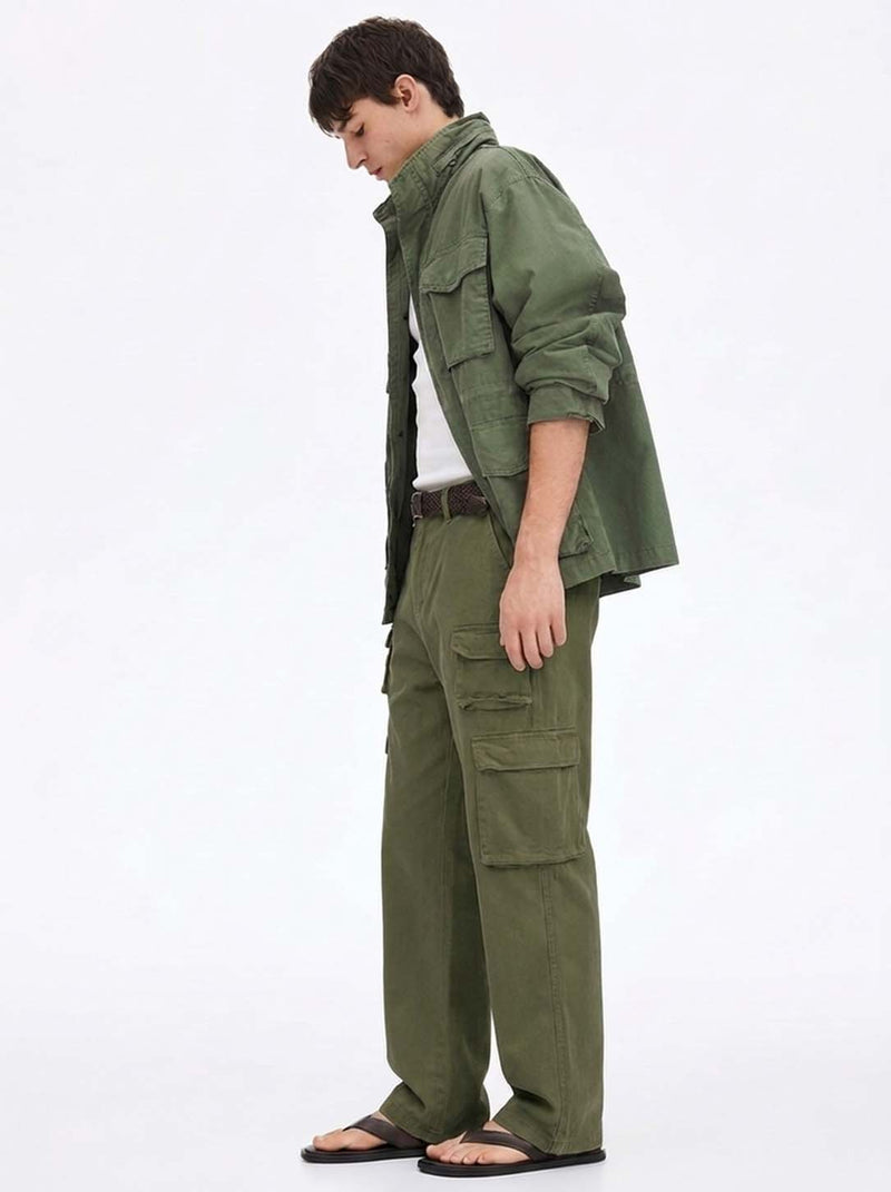 Men's Premium Regular Fit Multi-Pocket Design Cargo Pants