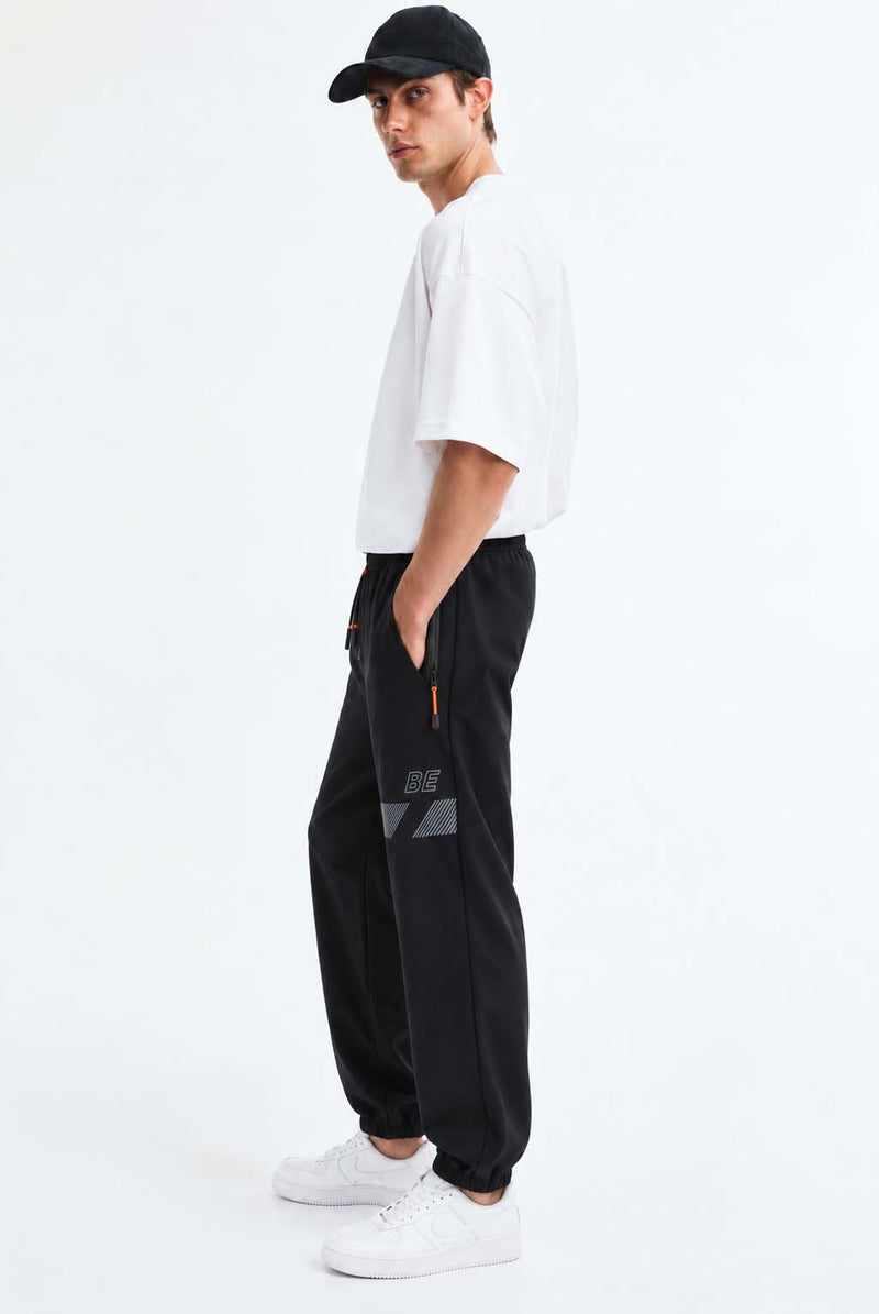 Men's Premium Graphic Printed Zipper-Pocket Track Pant