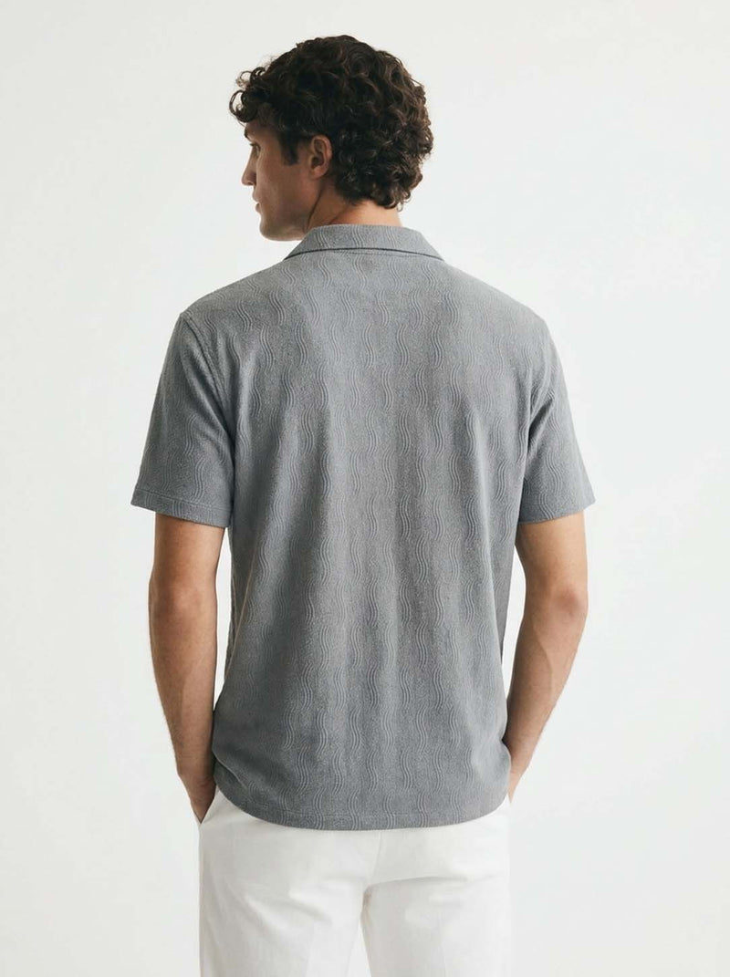 Men's Premium Textured Cuban Collar Shirt