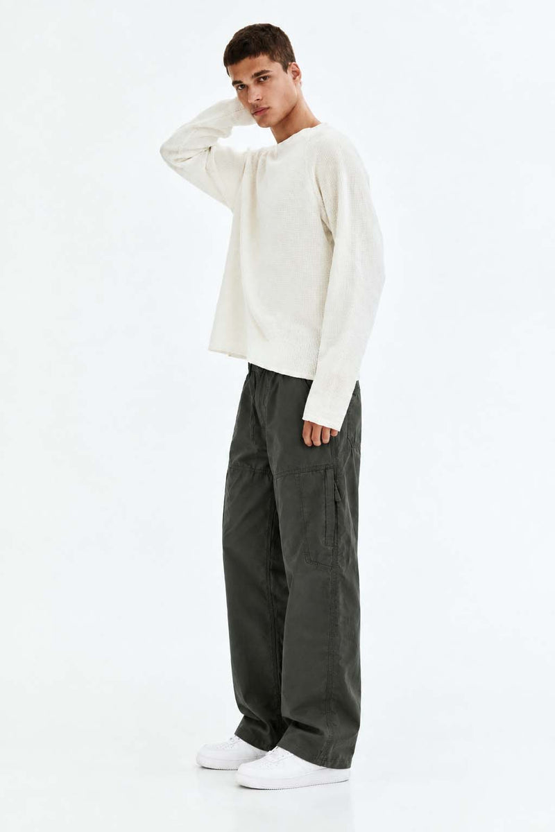 Men's Premium Straight Leg Elastic Waist Cargo