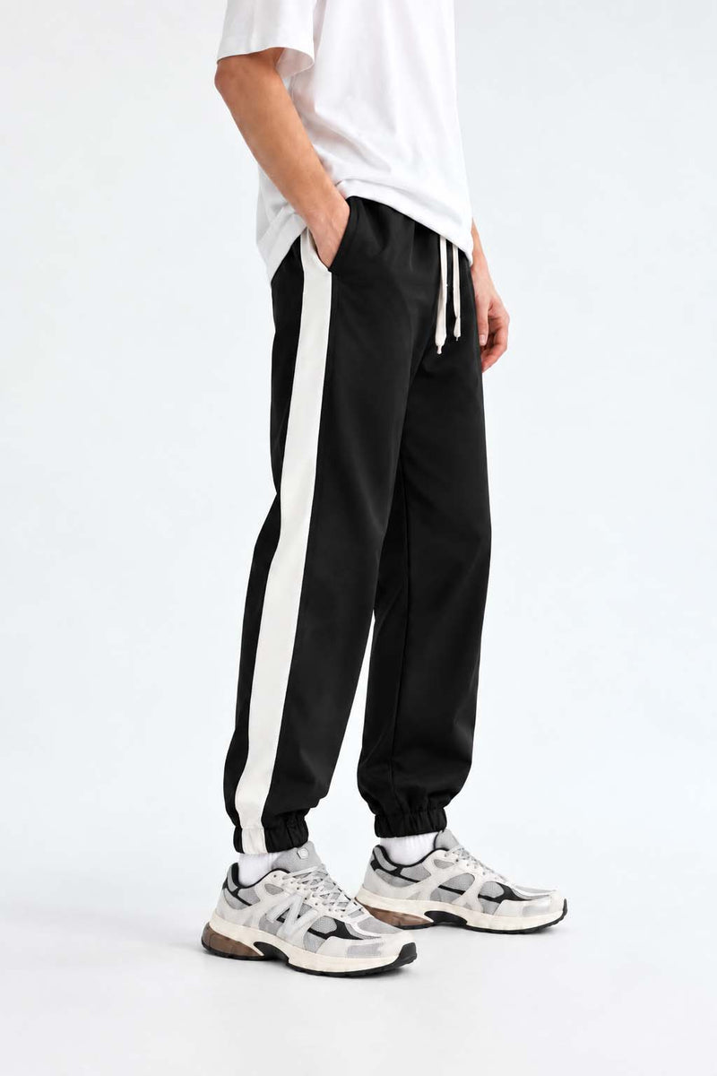 Men's Premium Regular Fit Side-Striped Track pant