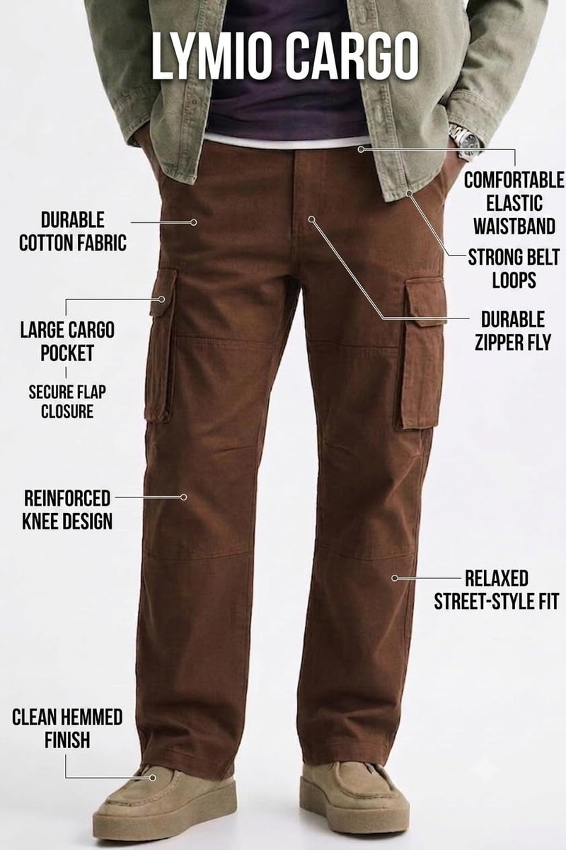 Men's Premium Modern Urban Streetwear Cargo Joggers