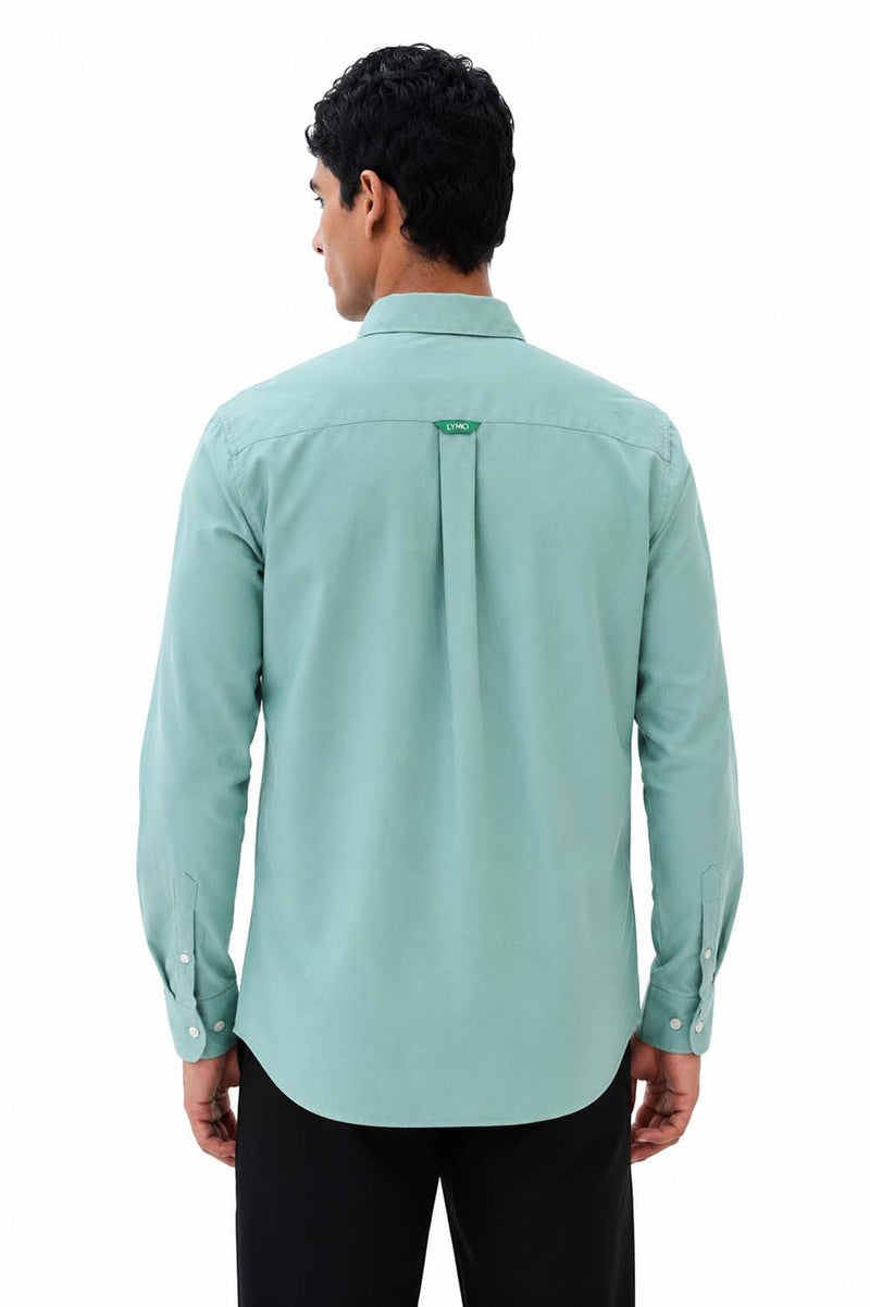Men’s Premium Cotton Solid Casual Button-Down Shirt