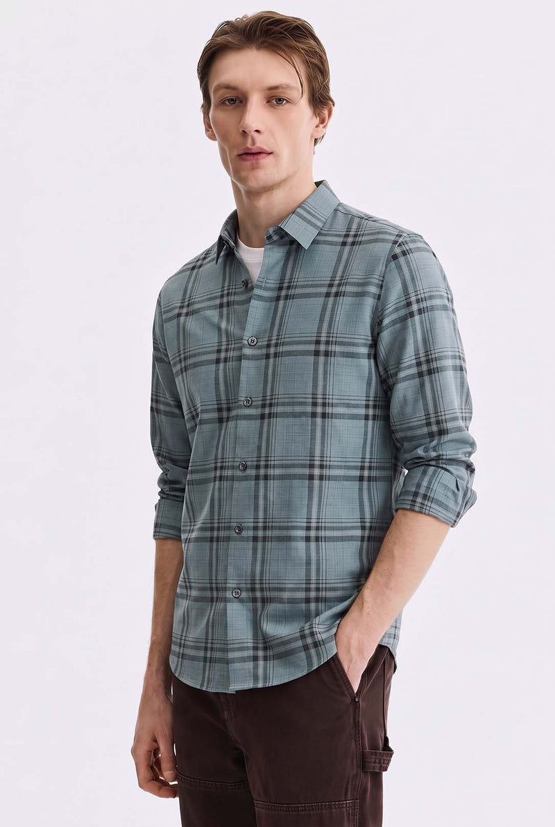 Men’s Premium Plaid Checked Casual Shirt