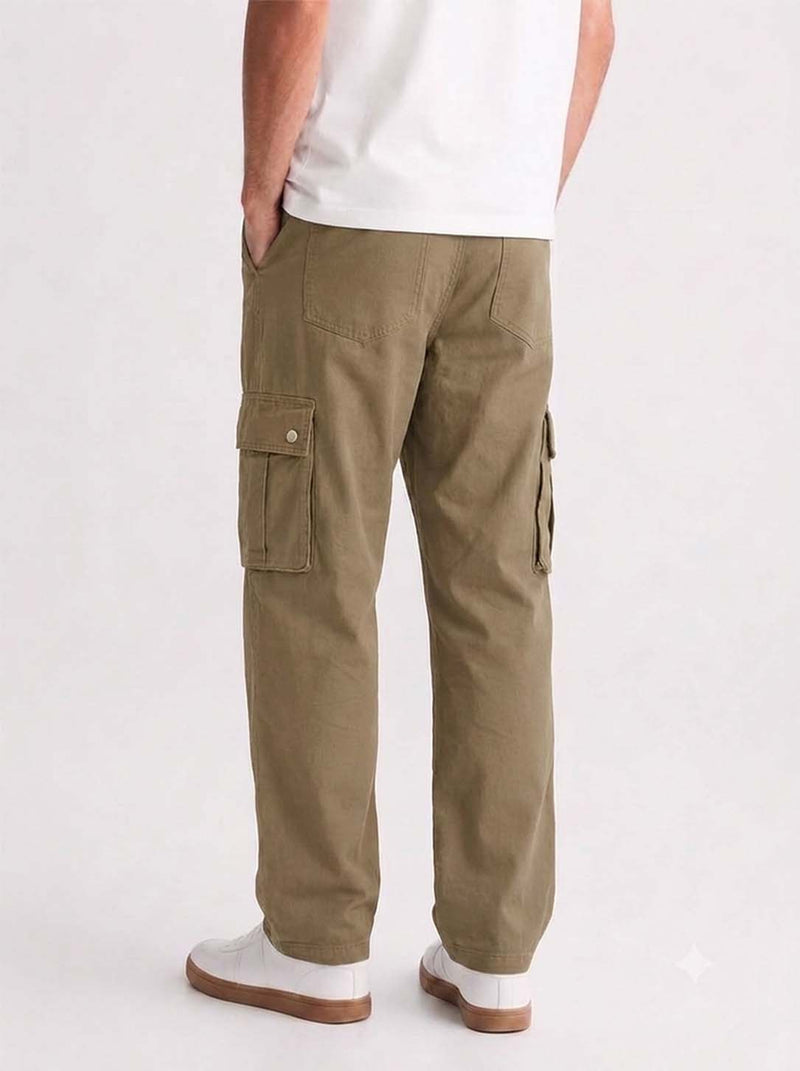 Men’s Premium Relaxed Fit Multi-Pocket Utility Cargo Pants