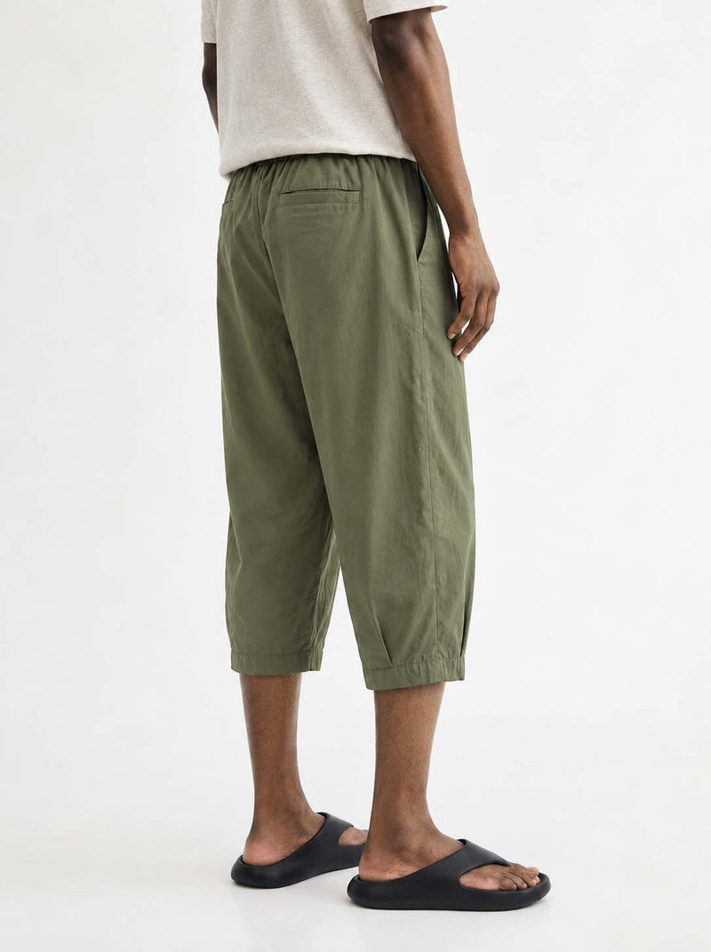 Men's Premium Elastic Waist Cropped Shorts