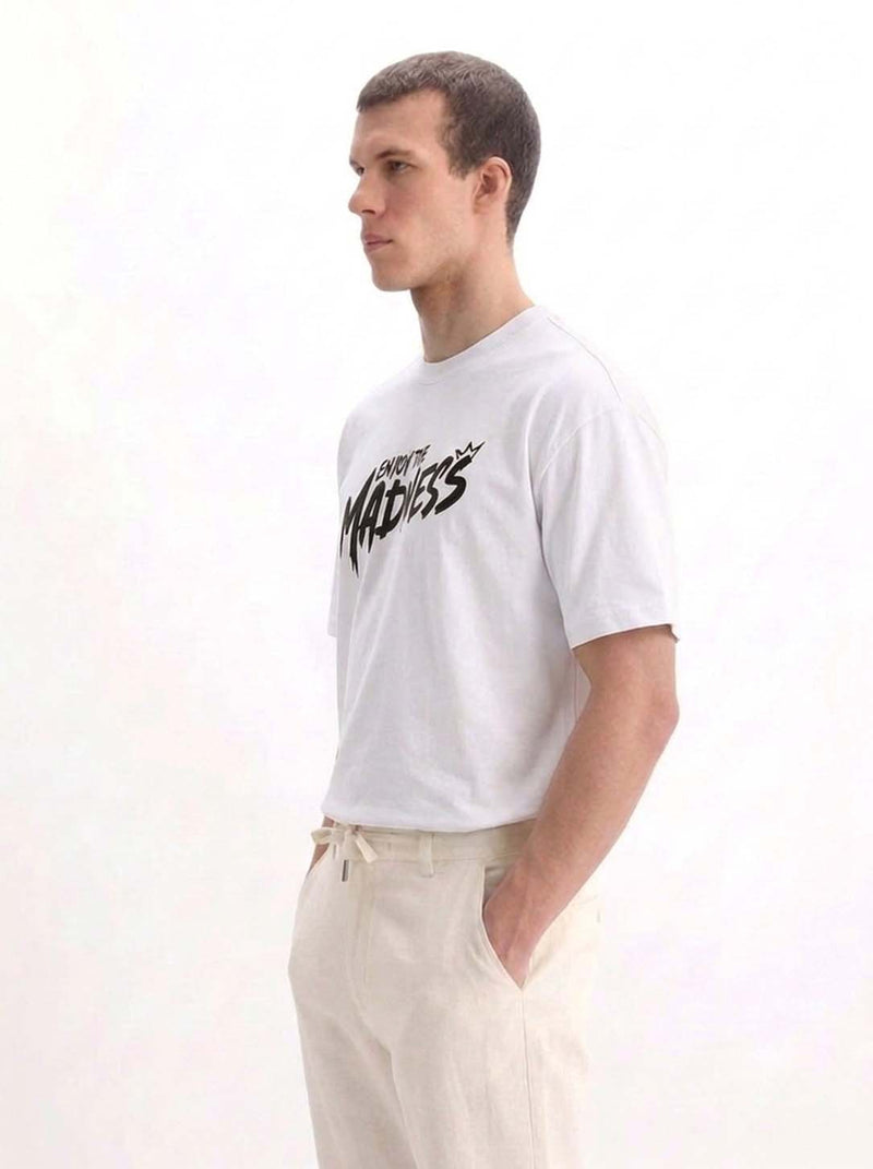 Men's Premium Printed Oversized Fit Round Neck T-Shirt