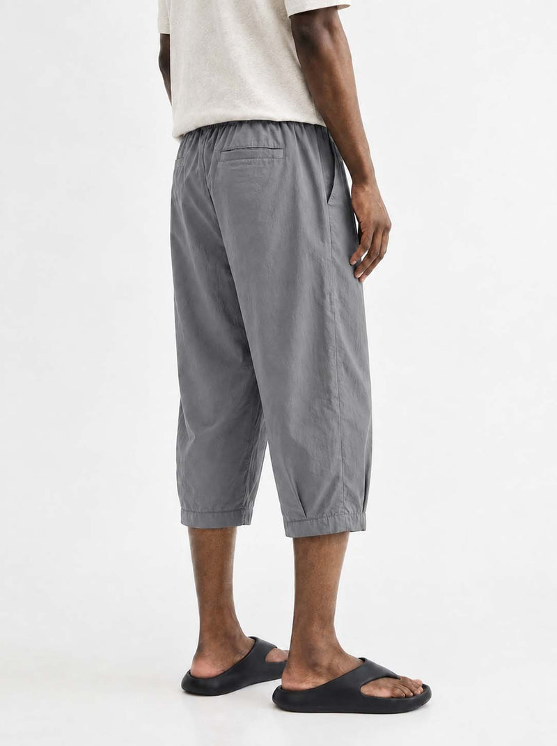 Men's Premium Elastic Waist Cropped Shorts