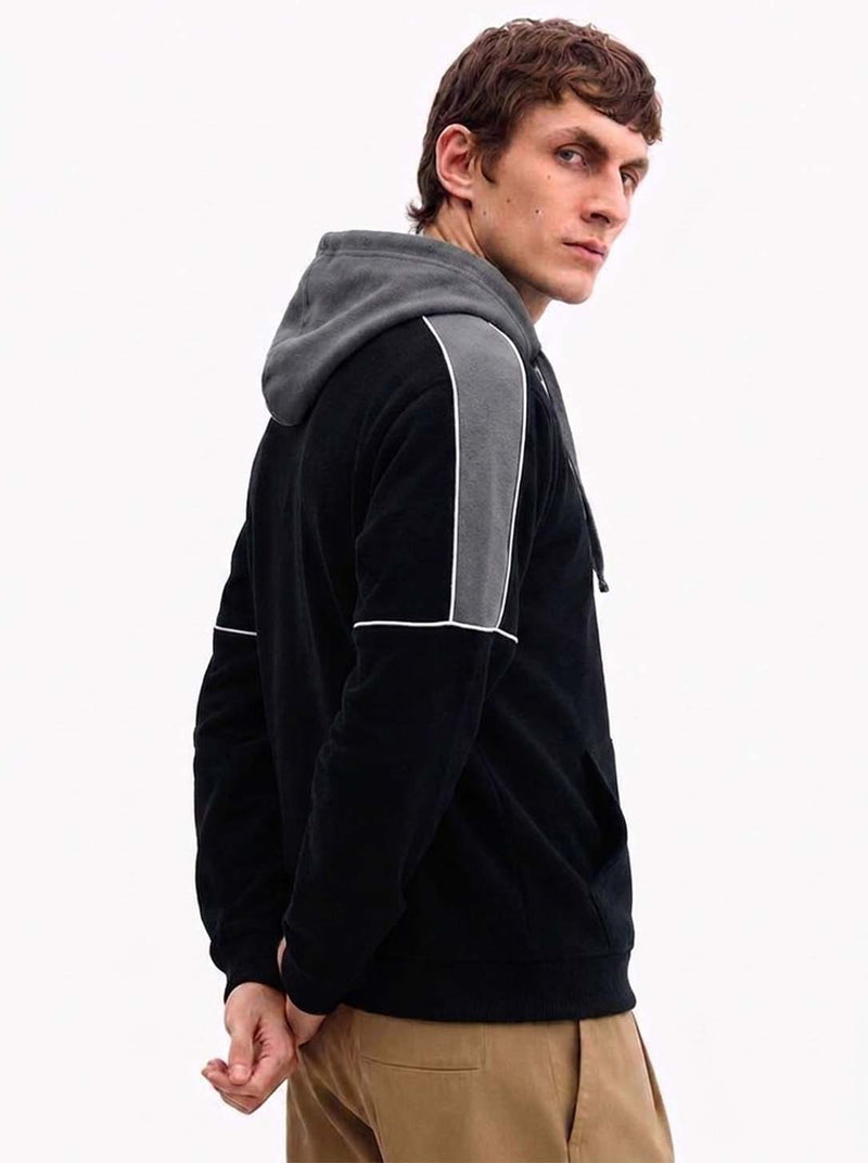 Men’s Premium Casual Color Block Pullover Hoodie