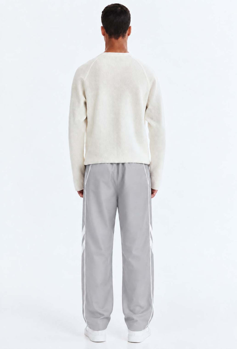 Men's Premium Piping Curved-Panel Track Pants