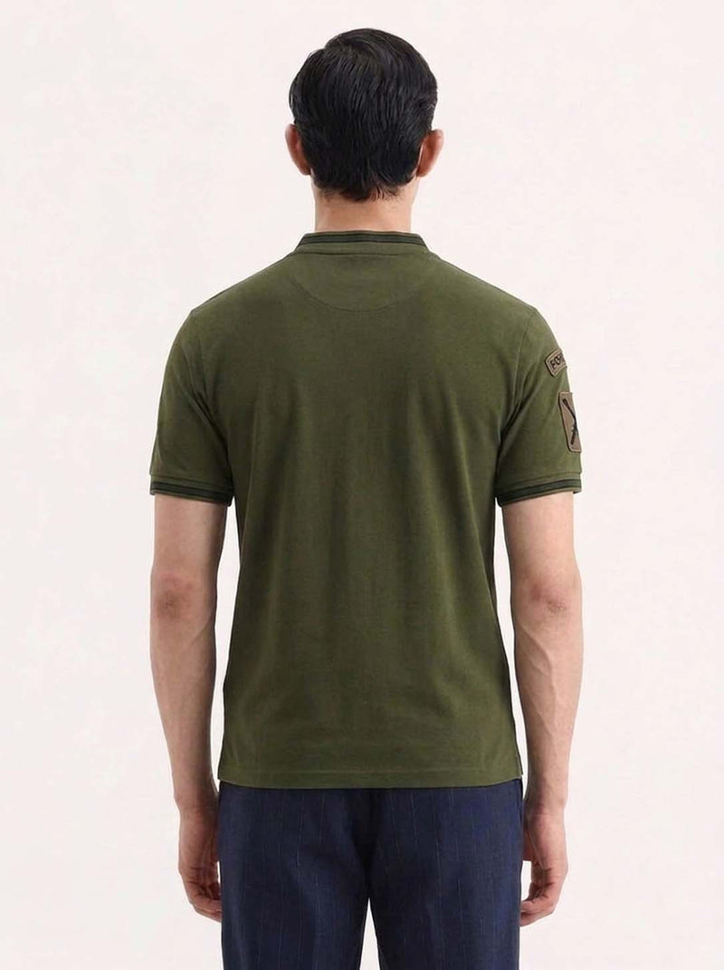 Men’s Premium Half-Zip Mandarin Collar Polo T-Shirt