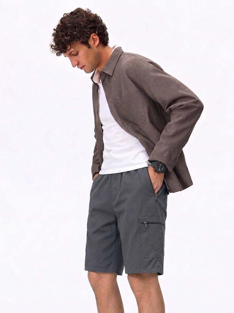 Men's Premium Casual with Zipper Pockets Shorts