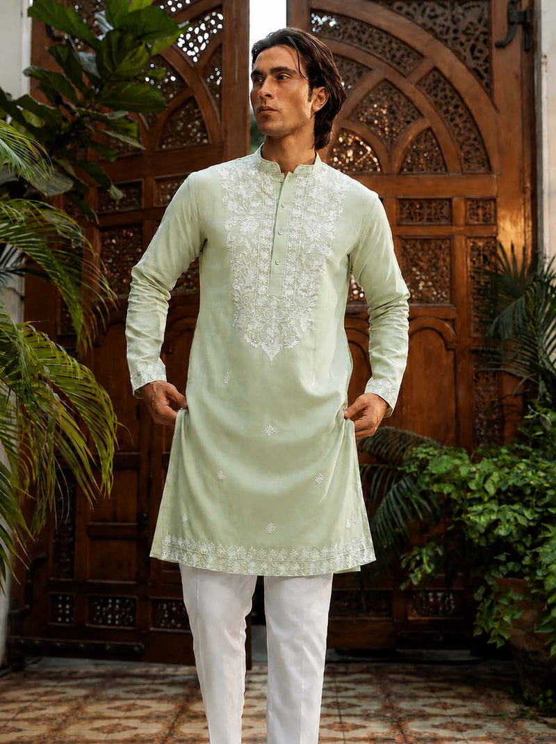 Men's Premium Embroidered Elegant Traditional Wear Kurta