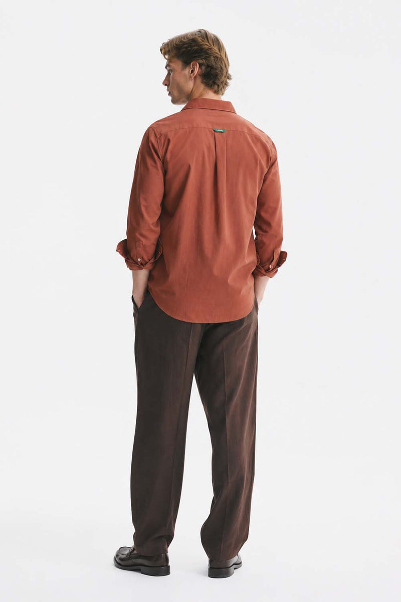 Men’s Premium Cotton Solid Casual Button-Down Shirt