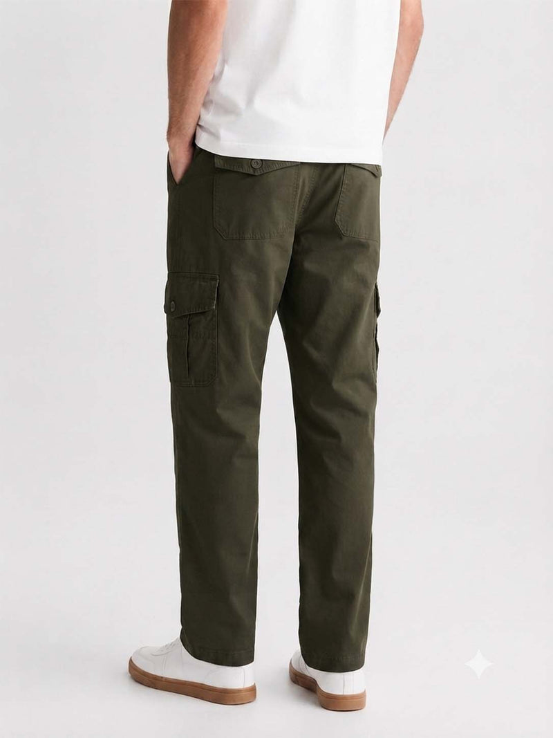 Premium Relaxed-Fit Utility Cargo Pants for Men