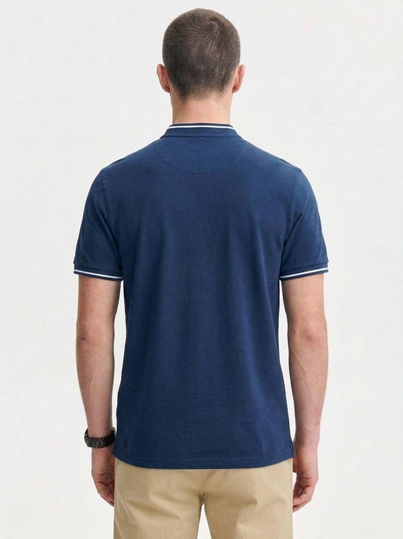 Men’s Premium Mandarin Collar Polo T-Shirt