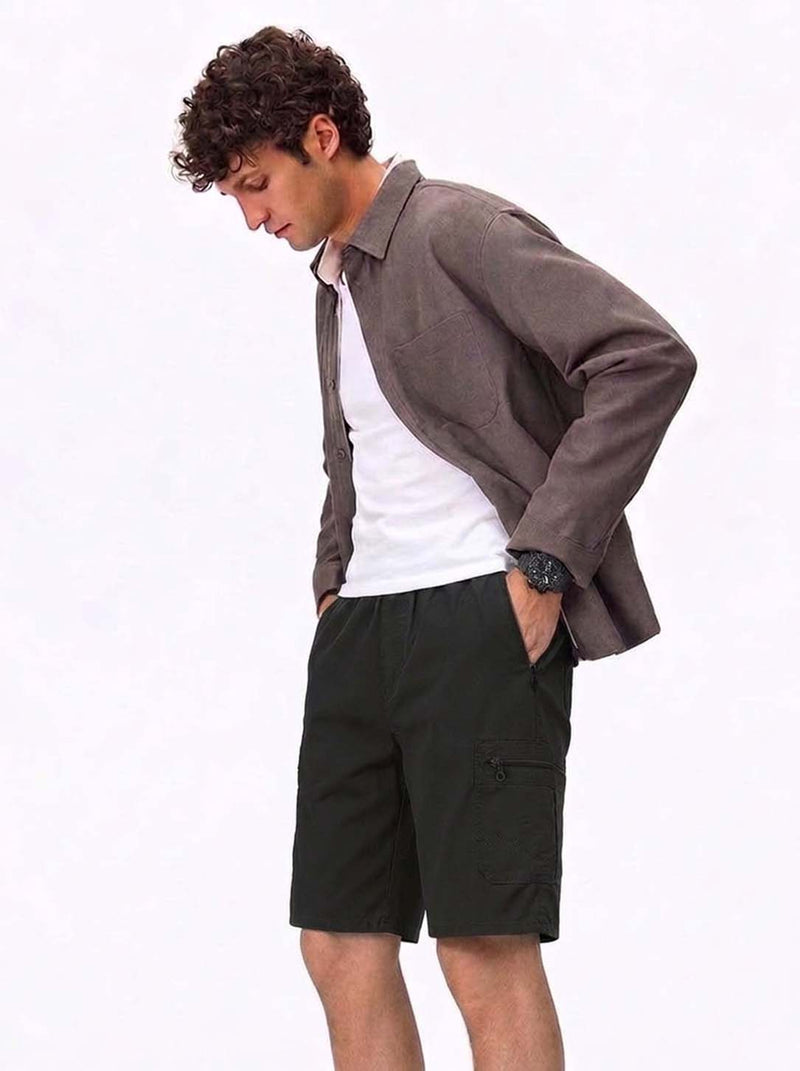 Men's Premium Casual with Zipper Pockets Shorts